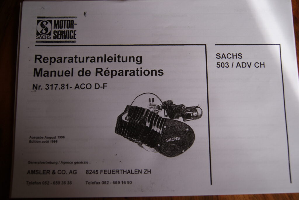 Sachs Adv Ch Reparaturanleitung Oldtimermofa Ch