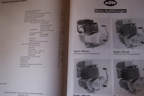 KTM Motor 125/175/250/400ccm Reparaturanleitung - Image 2