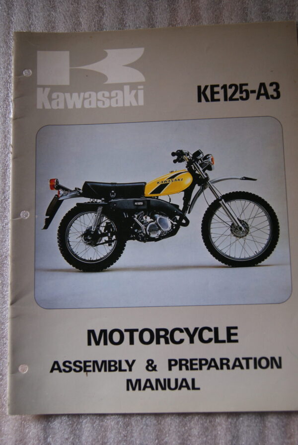 Kawasaki KE125-A3 Assembly & Preparation Manual