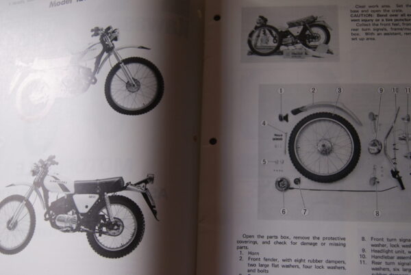 Kawasaki KE125-A3 Assembly & Preparation Manual - Image 2