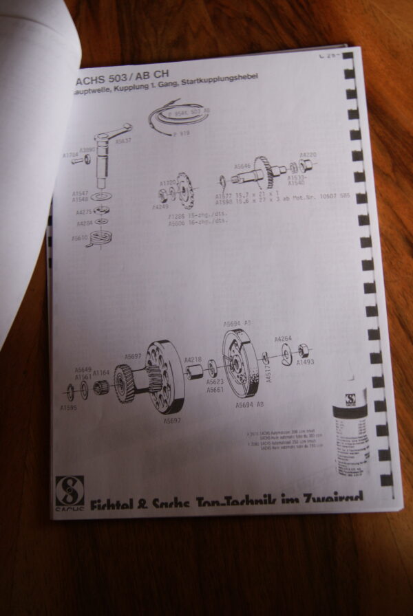 Sachs 503 AB CH Ersatzteilkatalog - Image 2