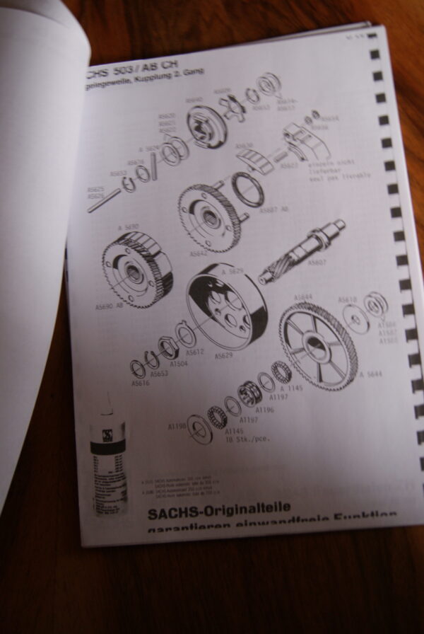 Sachs 503 AB CH Ersatzteilkatalog - Image 3