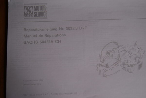 Sachs 504/2A CH Reparaturanleitung