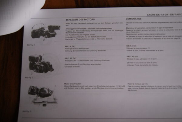 Sachs 535/1 A CH, 535/1 AS CH Reparaturanleitung - Image 3