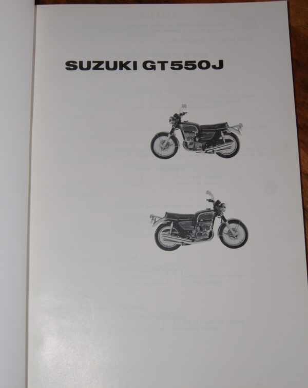 Suzuki GT550J Ersatzteil Katalog - Image 2