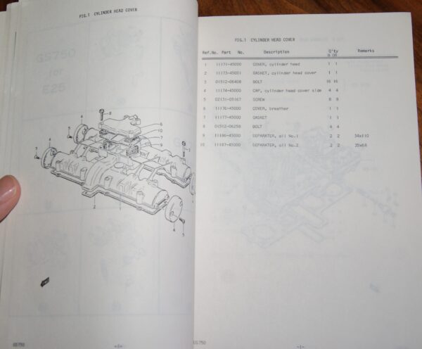 Suzuki GS750B, GS750DB Ersatzteil Katalog - Image 3