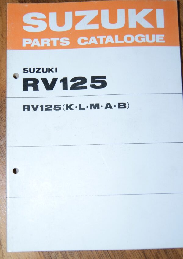 Suzuki RV125K, RV125L, RV125M, RV125A, RV125B Ersatzteil Katalog