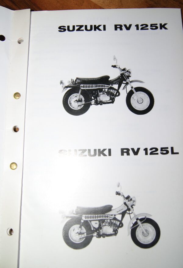 Suzuki RV125K, RV125L Ersatzteil Katalog - Image 2