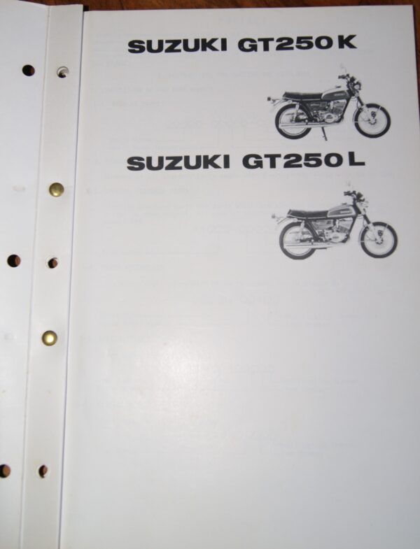 Suzuki GT250K, GT250L Ersatzteil Katalog - Image 2