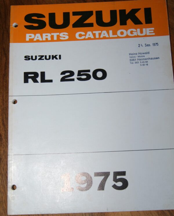 Suzuki RL250 1975 Ersatzteil Katalog