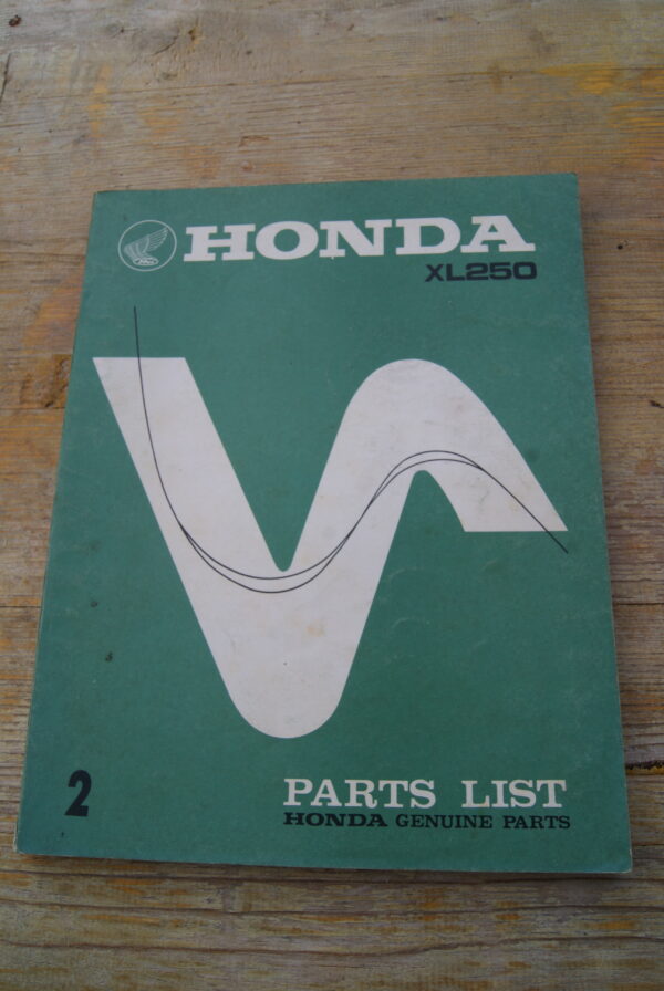 Honda XL250, Ersatzteil Katalog