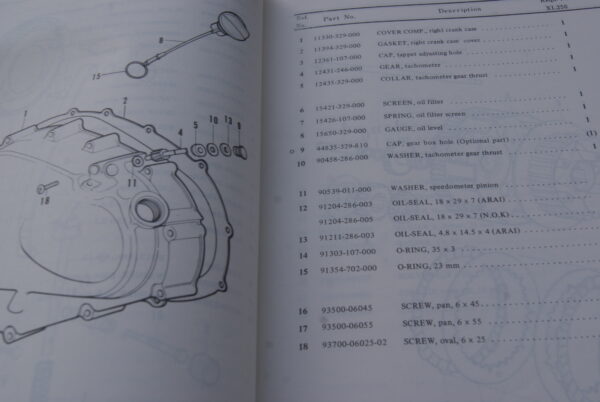 Honda XL250, Ersatzteil Katalog - Image 4