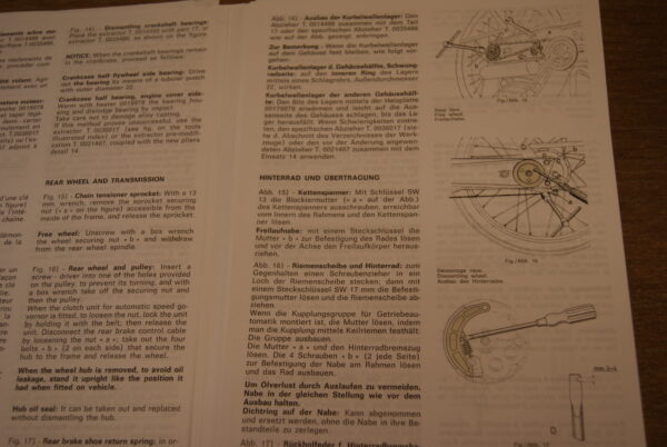 Piaggio Ciao C7-C9, Boxer B1M-B2V-B3M, Ciao Porter CT Werkstatt Handbuch - Image 5