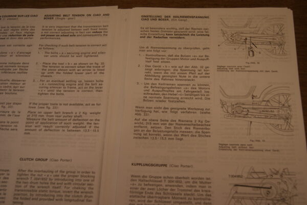 Piaggio Ciao C7-C9, Boxer B1M-B2V-B3M, Ciao Porter CT Werkstatt Handbuch - Image 6