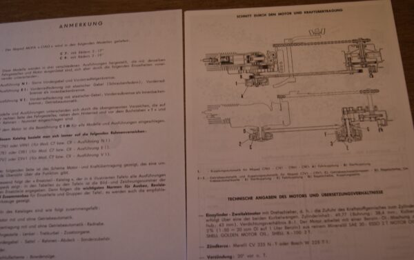 Piaggio Ciao C7-C9 Werkstatt Handbuch / Ersatzteile - Image 2