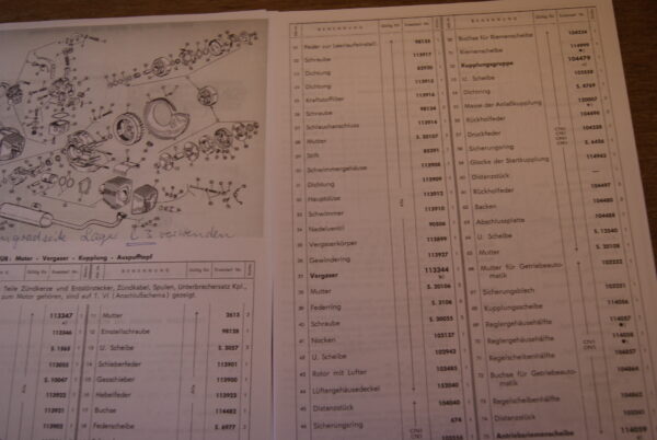 Piaggio Ciao C7-C9 Werkstatt Handbuch / Ersatzteile - Image 3