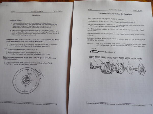 Pony GTX Cross Beta Motor Werkstatt Handbuch - Image 4