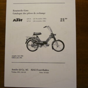 KTM GP30 Ersatzteileliste 1980
